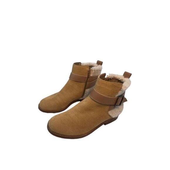   kelsi Dagger Sherpa suede moto bpots size 7  Anthropology - Picture 3 of 11